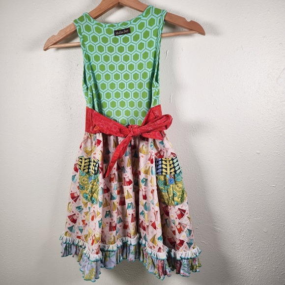 Matilda Jane size 6 It's a Wonderful Parade Festival Tank dress tents - Picture 5 of 5